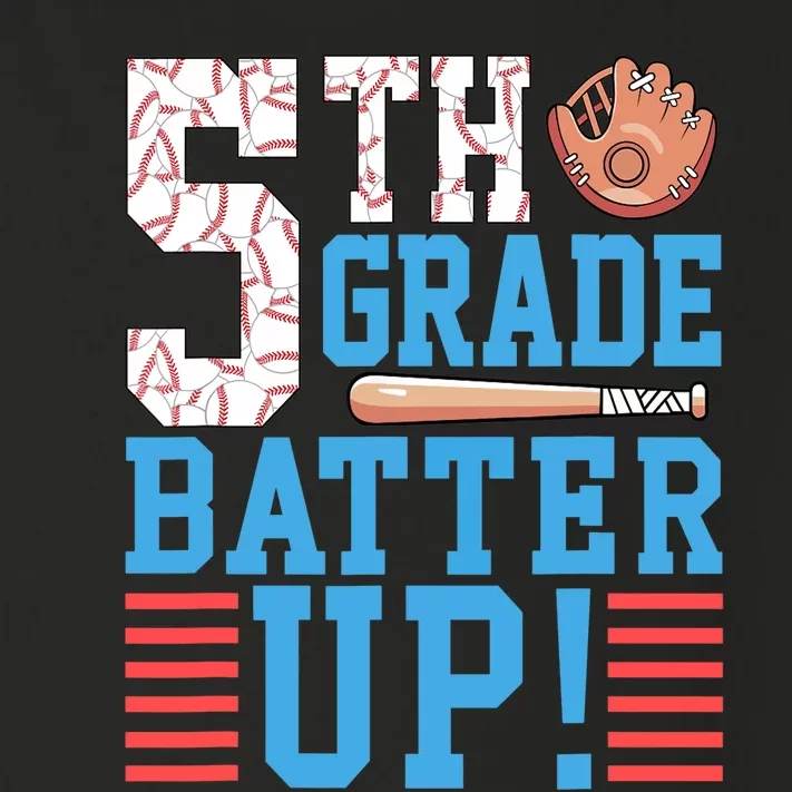 5th Grade Back To School 5th Grade Batter Up Baseball Toddler Long Sleeve Shirt