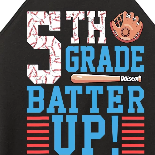 5th Grade Back To School 5th Grade Batter Up Baseball Women’s Perfect Tri Rocker Tank