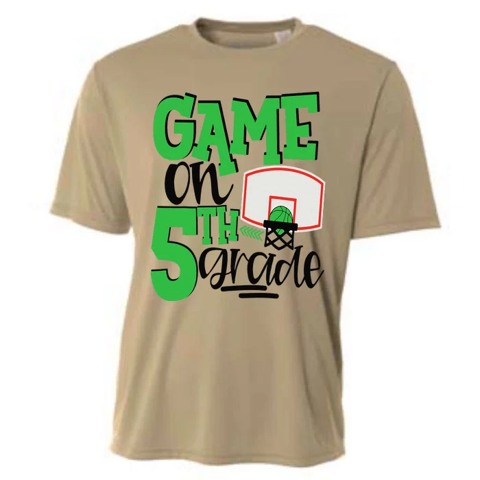 5th Grade Basketball First Day Of School Sports Green Cooling Performance Crew T-Shirt