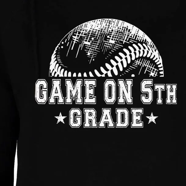 5th Grade Baseball Lovers Womens Funnel Neck Pullover Hood