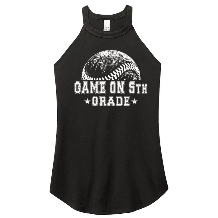 5th Grade Baseball Lovers Women’s Perfect Tri Rocker Tank