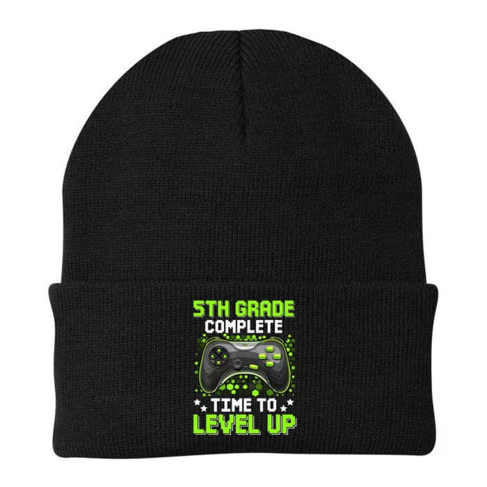 5th Grade Complete Time To Level Up Gaming Graduation Knit Cap Winter Beanie