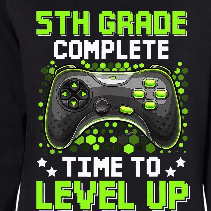 5th Grade Complete Time To Level Up Gaming Graduation Womens California Wash Sweatshirt