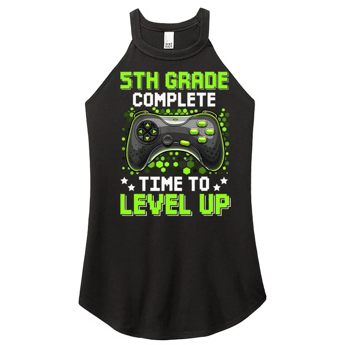 5th Grade Complete Time To Level Up Gaming Graduation Women’s Perfect Tri Rocker Tank