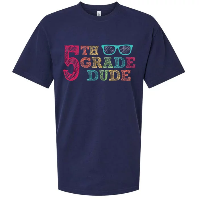 5th Grade Dude Funny First Day of School Students Sueded Cloud Jersey T-Shirt