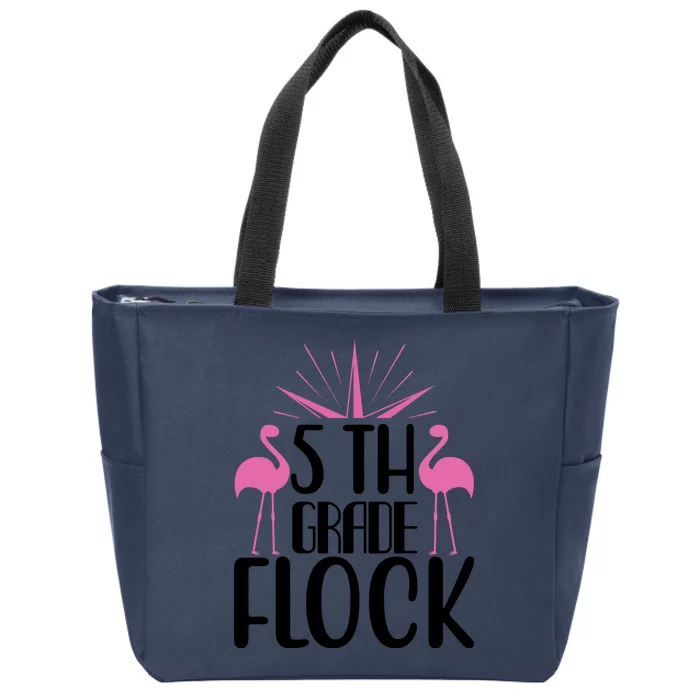 5th Grade Flock Zip Tote Bag