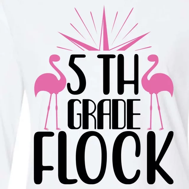 5th Grade Flock Womens Cotton Relaxed Long Sleeve T-Shirt