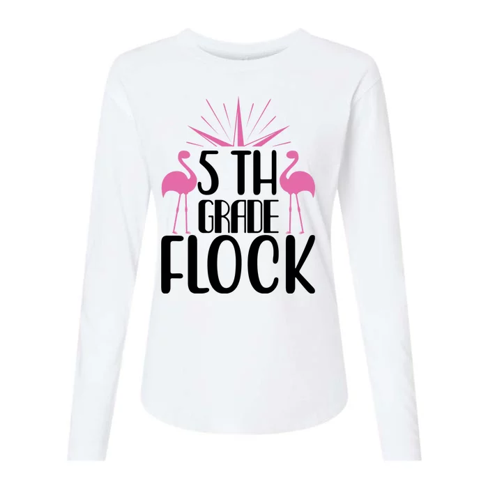 5th Grade Flock Womens Cotton Relaxed Long Sleeve T-Shirt