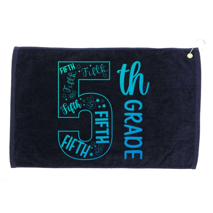 5Th Grade First Day Of Fifth Grade Back To School 5Th Grade Gift Grommeted Golf Towel