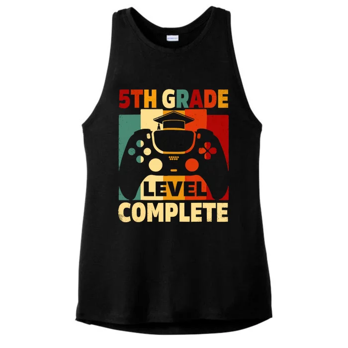 5th Grade Level Complete Graduation Last Day Of School Ladies Tri-Blend Wicking Tank