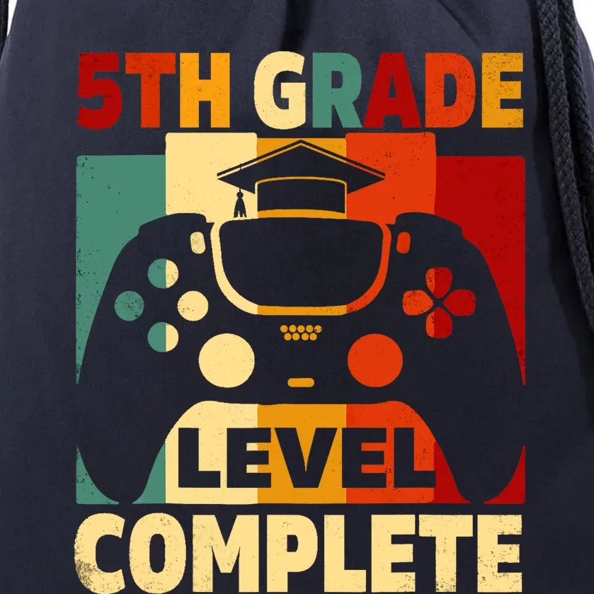 5th Grade Level Complete Graduation Last Day Of School Drawstring Bag