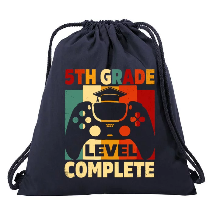 5th Grade Level Complete Graduation Last Day Of School Drawstring Bag