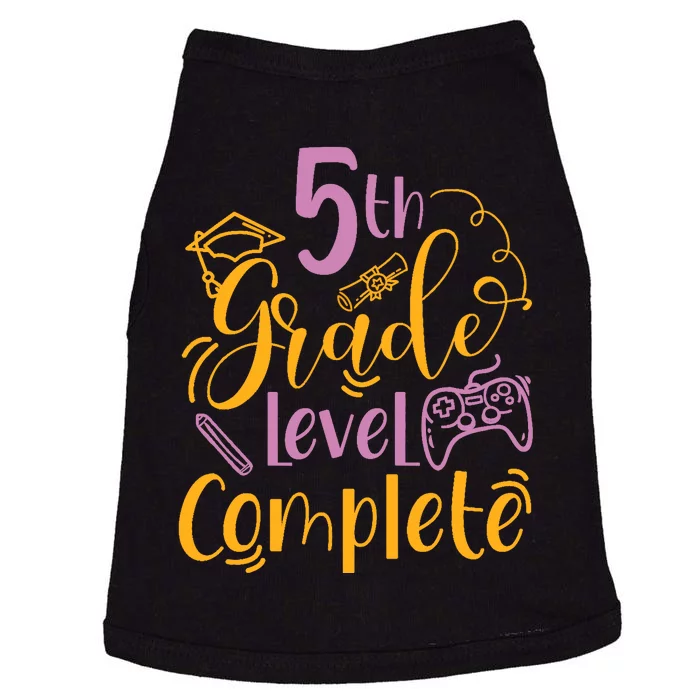 5th Grade Level Complete Fifth Grader School Graduation Doggie Tank