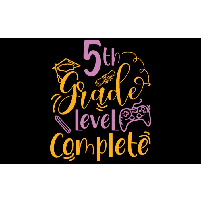 5th Grade Level Complete Fifth Grader School Graduation Bumper Sticker