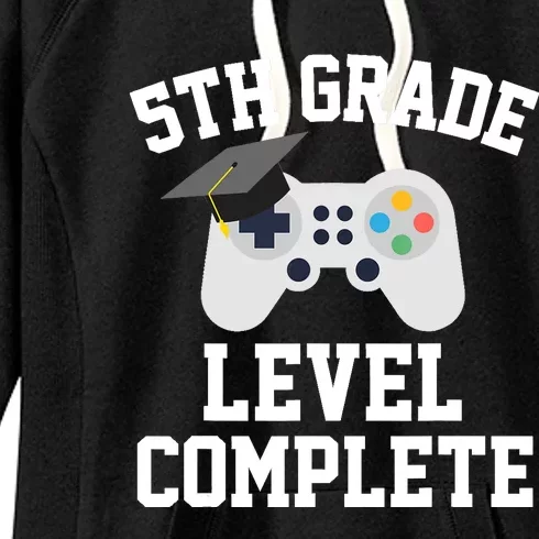 5th grade level complete graduation graduate gamers Women's Fleece Hoodie