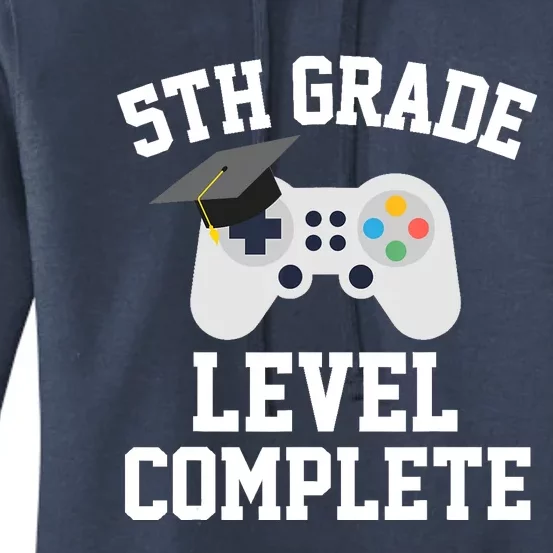 5th grade level complete graduation graduate gamers Women's Pullover Hoodie