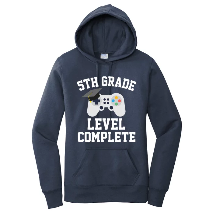 5th grade level complete graduation graduate gamers Women's Pullover Hoodie