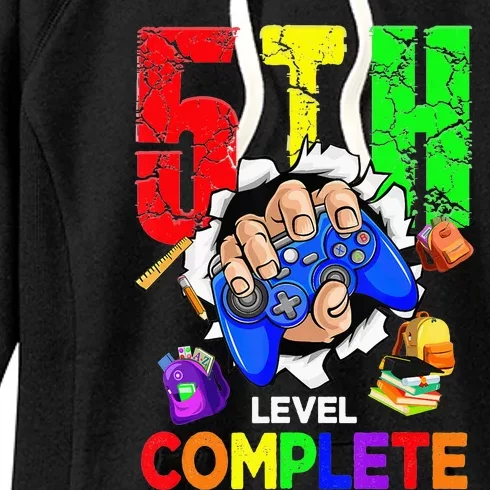 5Th Grade Level Complete Graduation Last Day Of School Women's Fleece Hoodie