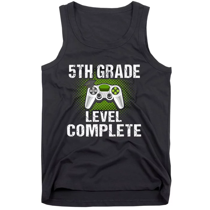 5Th Grade Level Complete Graduation Student Video Gamer Tank Top