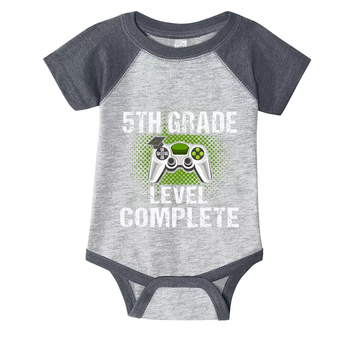 5Th Grade Level Complete Graduation Student Video Gamer Infant Baby Jersey Bodysuit