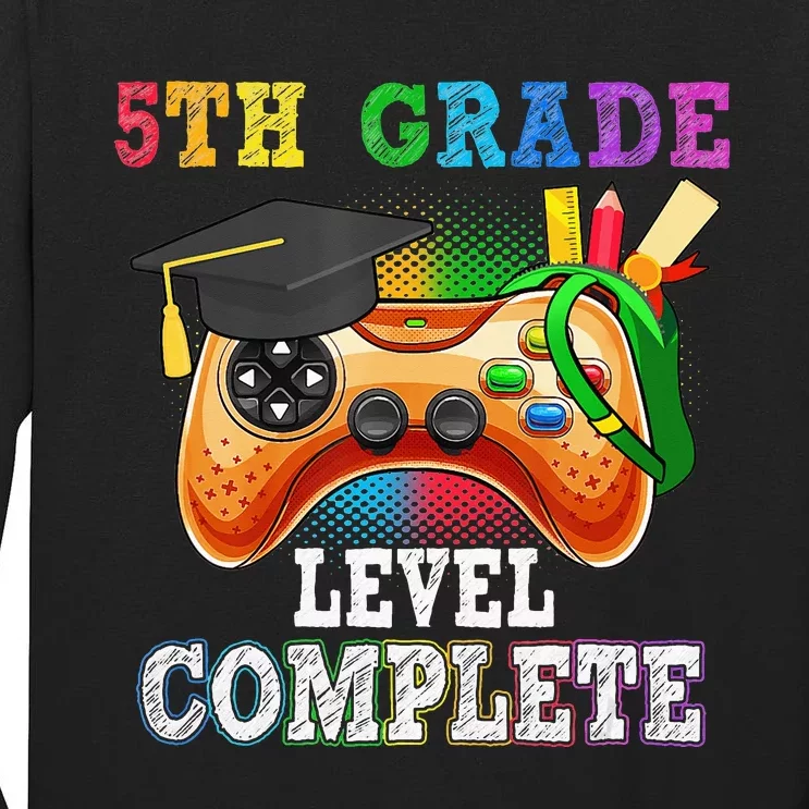 5Th Grade Level Complete Last Day Of School Graduation Tall Long Sleeve T-Shirt