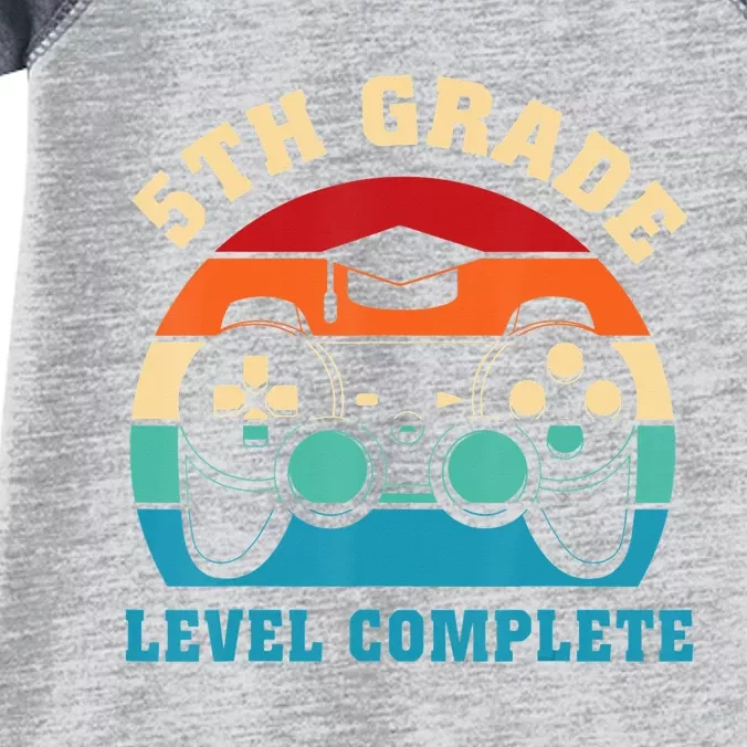 5Th Grade Level Complete 5Th Grade Gamer Last Day Of School Infant Baby Jersey Bodysuit