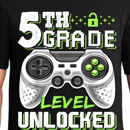 5th Grade Level Unlocked Video Game Back To School Boy Pajama Set