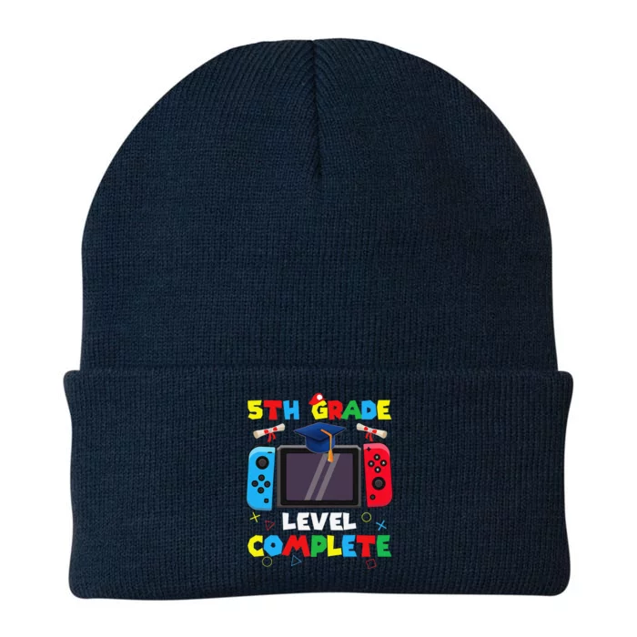 5th Grade Level Complete Graduation Class Of 2024 Boy Gamer Knit Cap Winter Beanie