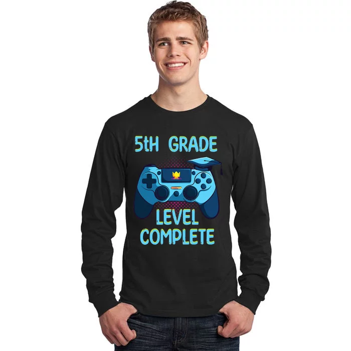 5th Grade Level Complete Last Day Of School funny Graduation Tall Long Sleeve T-Shirt