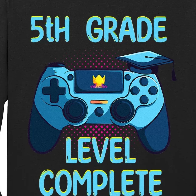 5th Grade Level Complete Last Day Of School funny Graduation Tall Long Sleeve T-Shirt