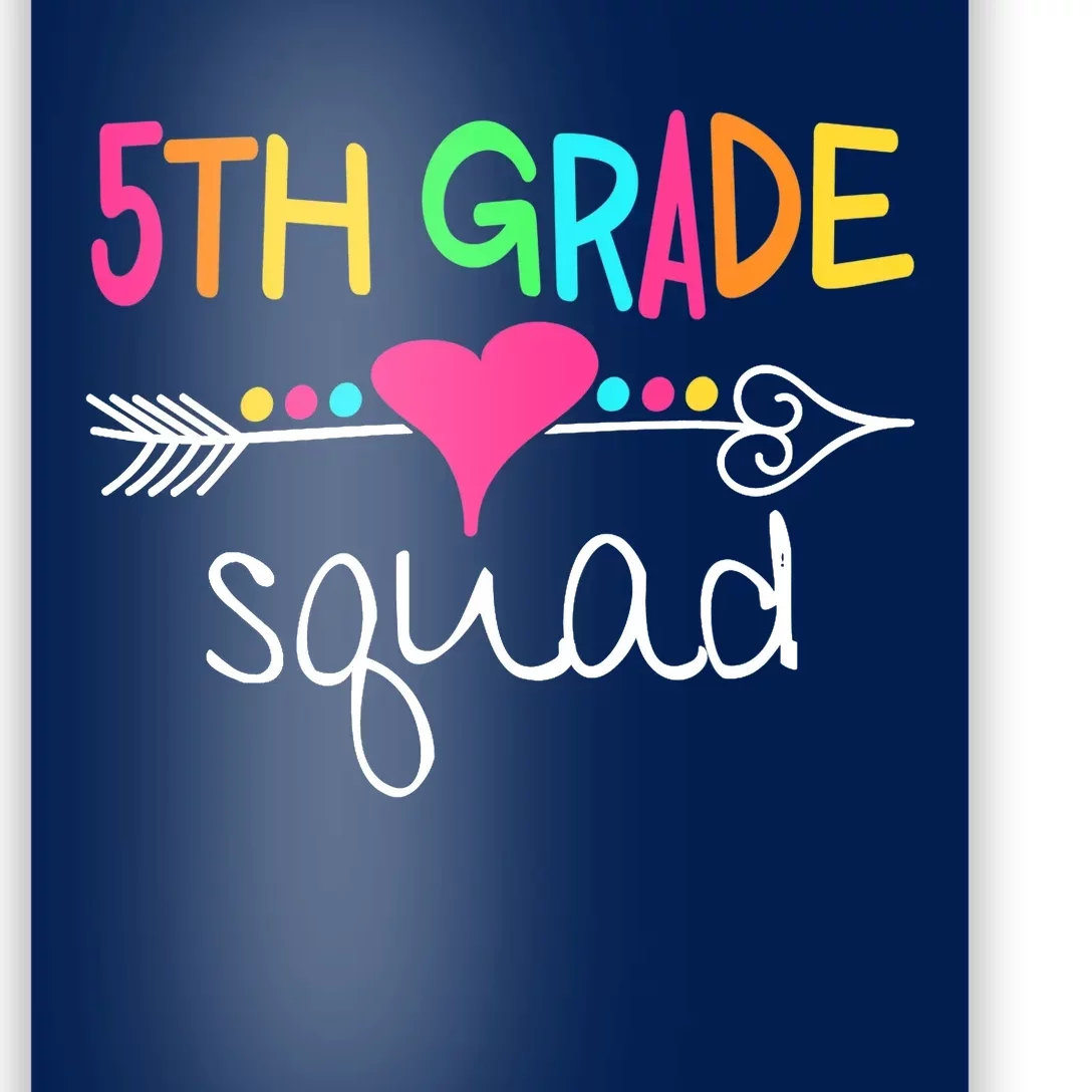 5th Grade Squad Fifth Teacher Student Team Back To School Poster