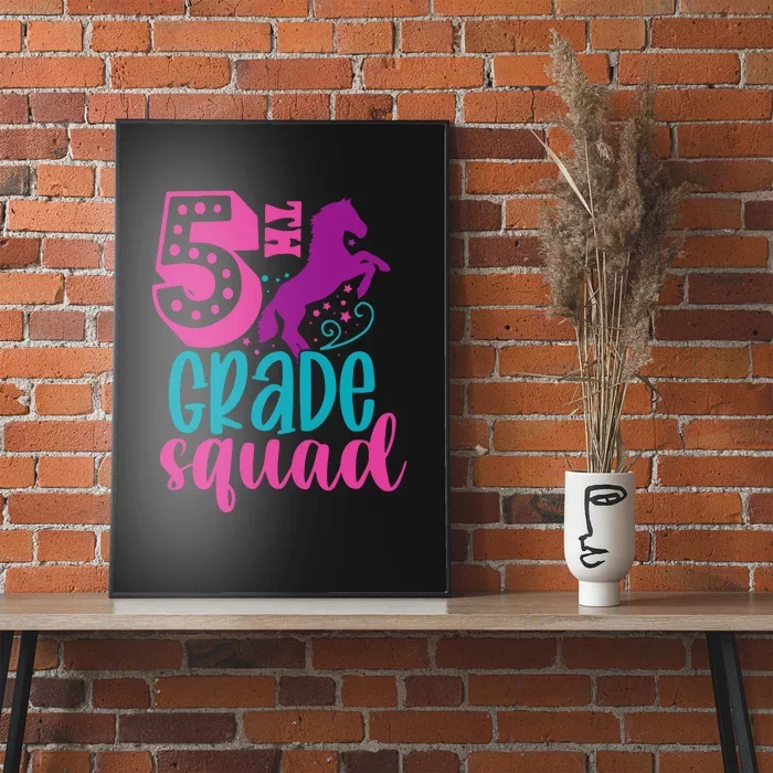 5th Grade Squad Back To School Teacher Fifth Grade Gift Poster