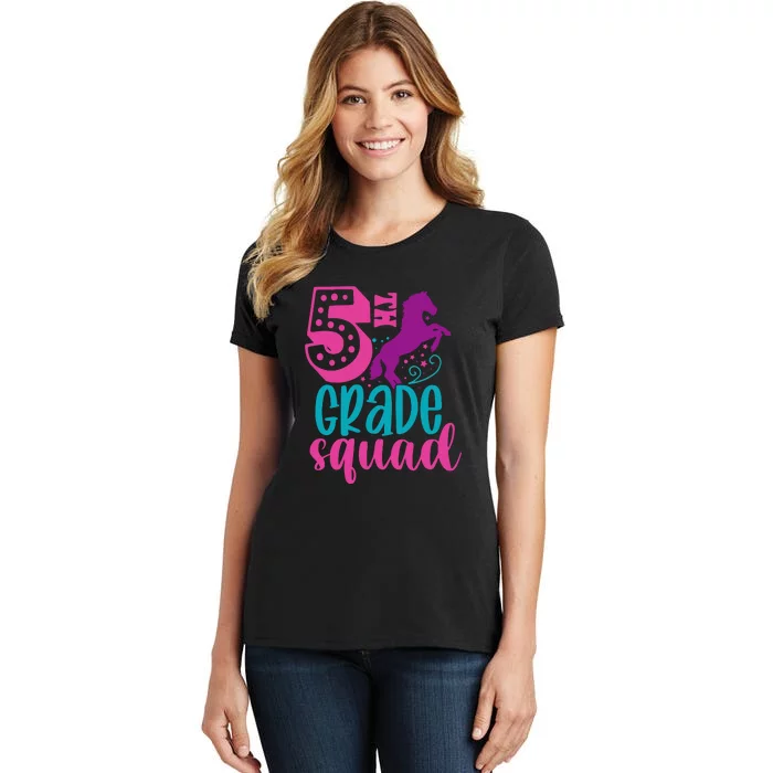 5th Grade Squad Back To School Teacher Fifth Grade Gift Women's T-Shirt