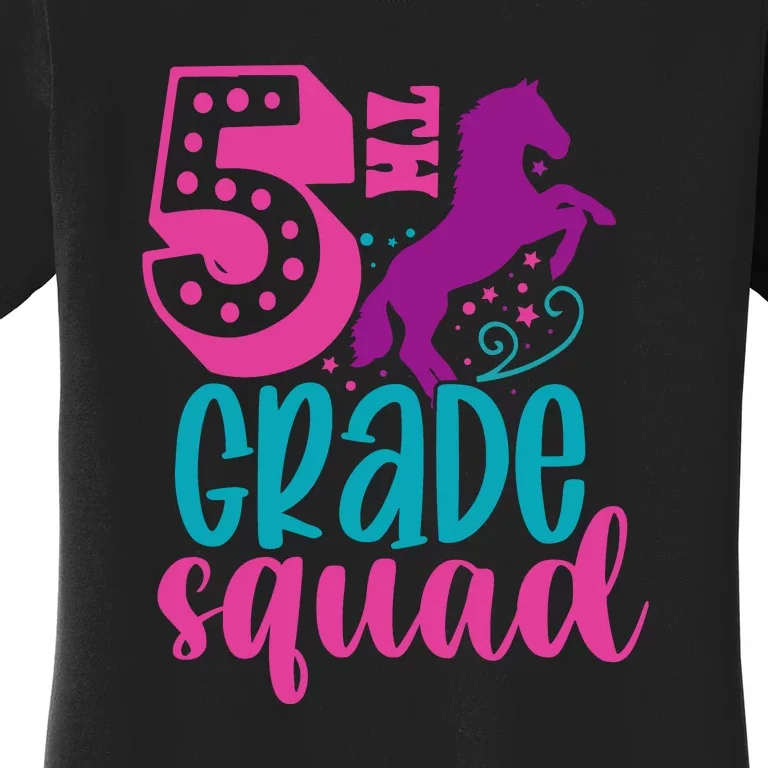 5th Grade Squad Back To School Teacher Fifth Grade Gift Women's T-Shirt