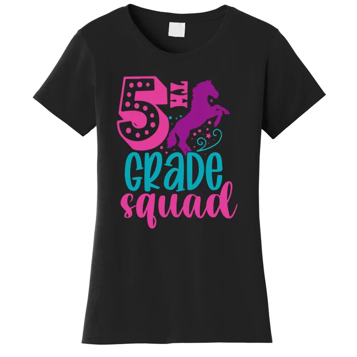 5th Grade Squad Back To School Teacher Fifth Grade Gift Women's T-Shirt