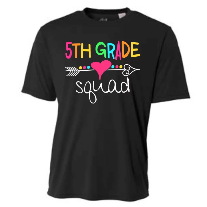 5th Grade Squad Fifth Teacher Student Team Back To School Cooling Performance Crew T-Shirt