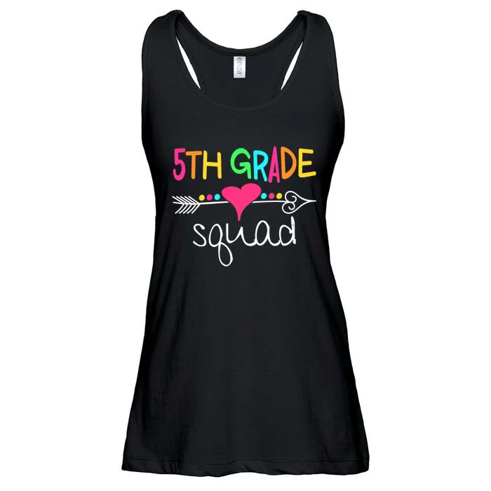 5th Grade Squad Fifth Teacher Student Team Back To School Ladies Essential Flowy Tank