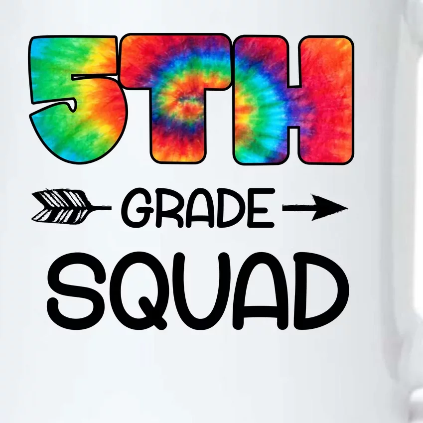 5th Grade Squad Teacher Students Black Color Changing Mug