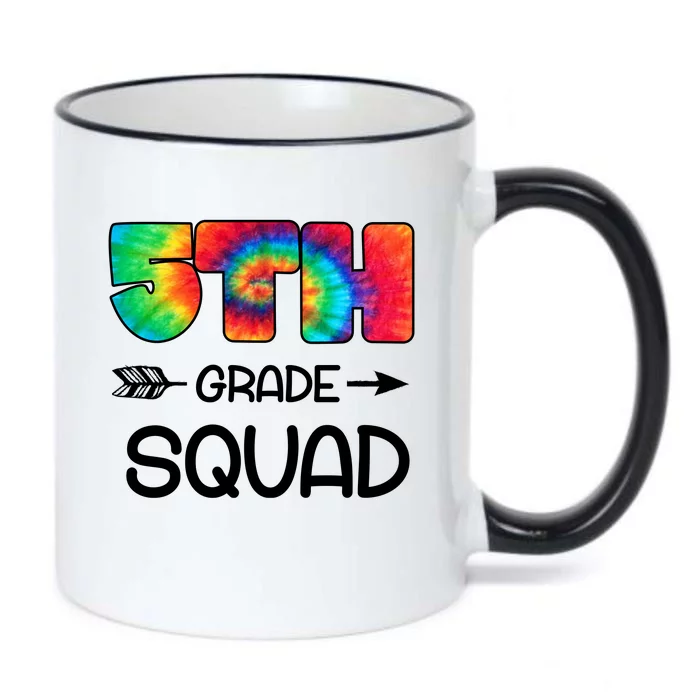 5th Grade Squad Teacher Students Black Color Changing Mug