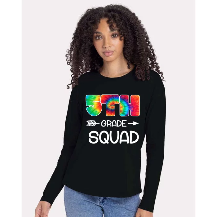 5th Grade Squad Teacher Students Womens Cotton Relaxed Long Sleeve T-Shirt