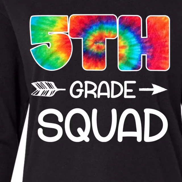 5th Grade Squad Teacher Students Womens Cotton Relaxed Long Sleeve T-Shirt