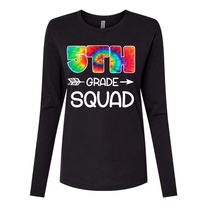 5th Grade Squad Teacher Students Womens Cotton Relaxed Long Sleeve T-Shirt