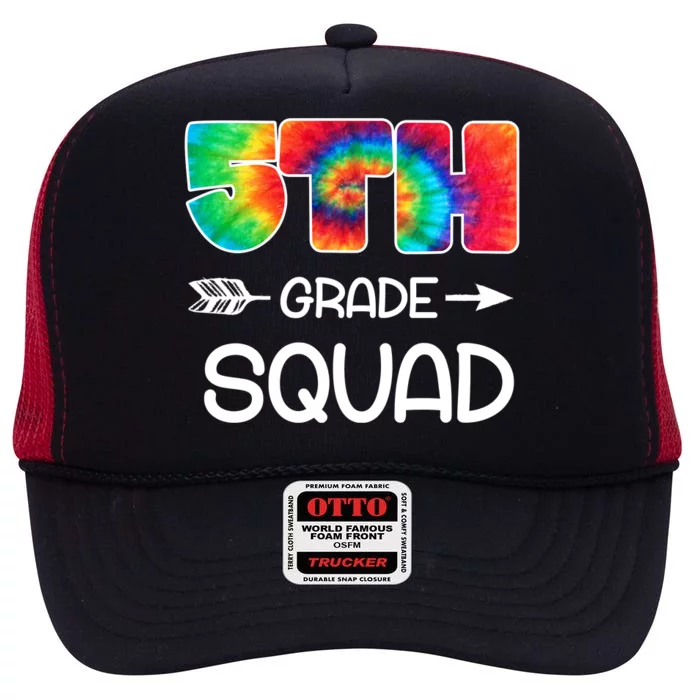 5th Grade Squad Teacher Students High Crown Mesh Trucker Hat