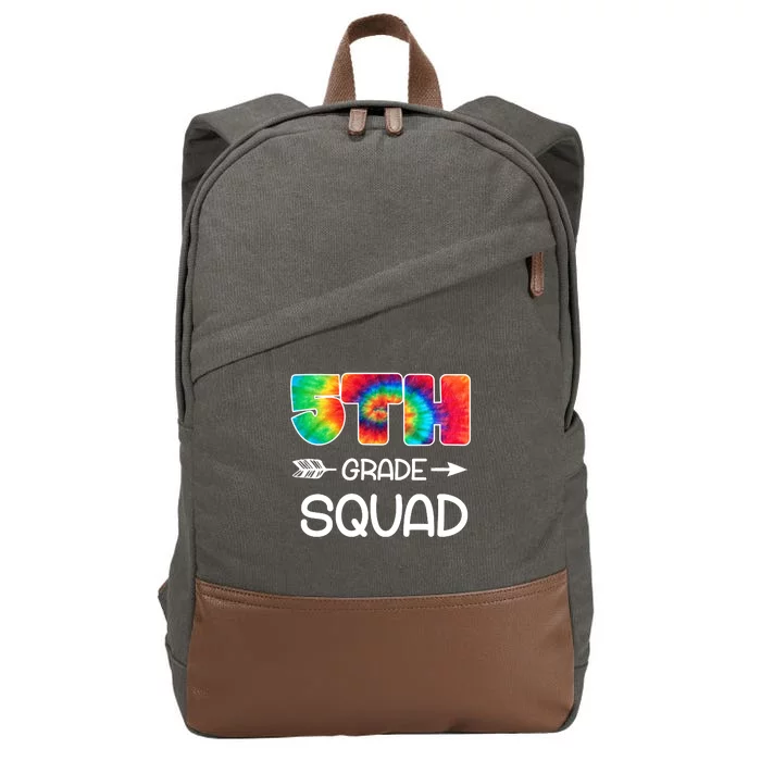 5th Grade Squad Teacher Students Cotton Canvas Backpack