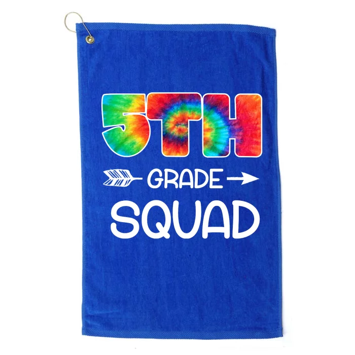 5th Grade Squad Teacher Students Platinum Collection Golf Towel