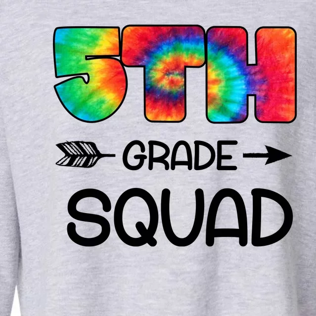 5th Grade Squad Teacher Students Cropped Pullover Crew