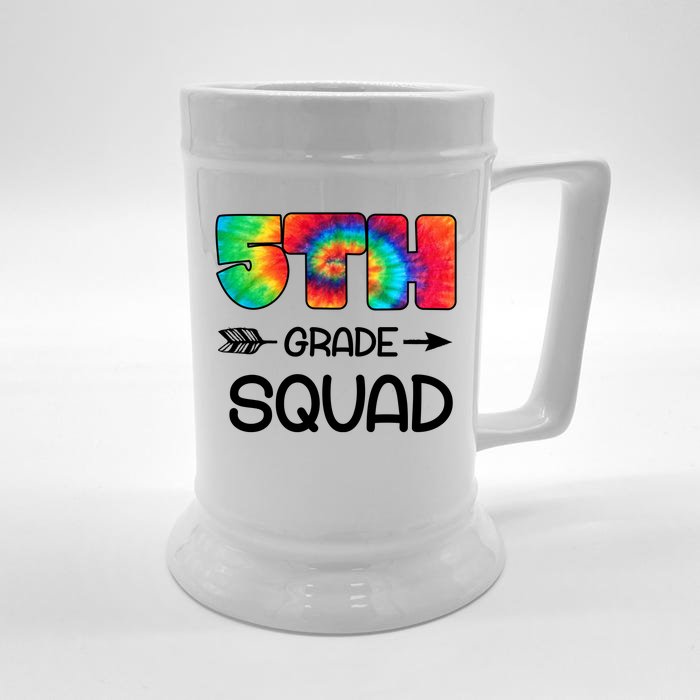 5th Grade Squad Teacher Students Front & Back Beer Stein