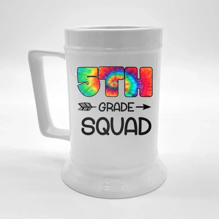 5th Grade Squad Teacher Students Front & Back Beer Stein