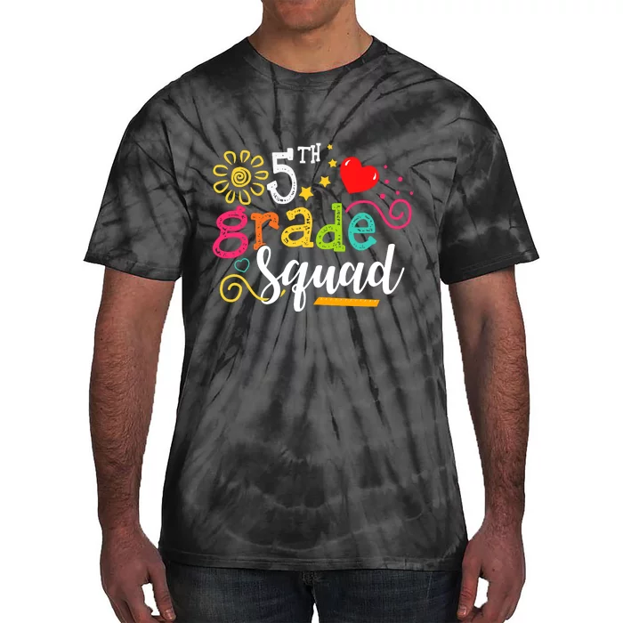 5th Grade Squad Student Teacher Gift Back To School Tie-Dye T-Shirt