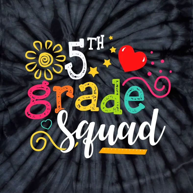 5th Grade Squad Student Teacher Gift Back To School Tie-Dye T-Shirt